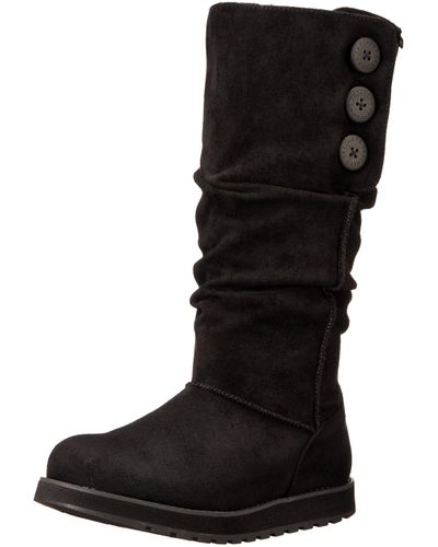 skechers button boots