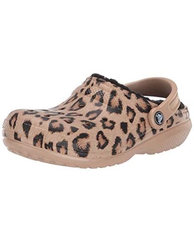 crocs with leopard strap