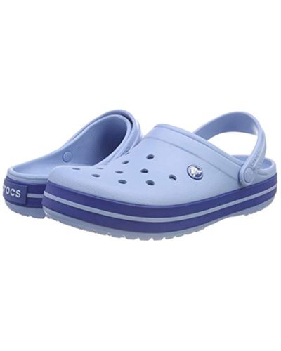 chambray blue crocs