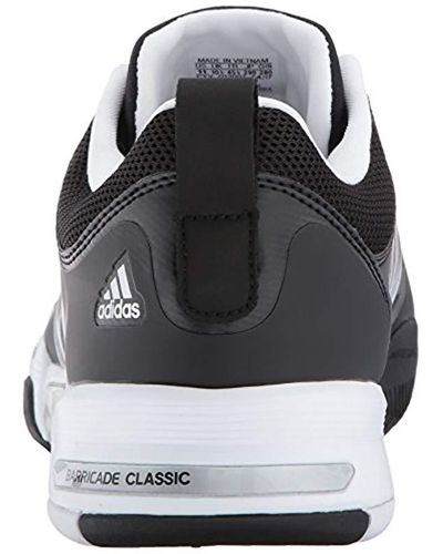 adidas Synthetic Barricade Classic Wide 4e Tennis Shoe in Metallic for Men  - Lyst