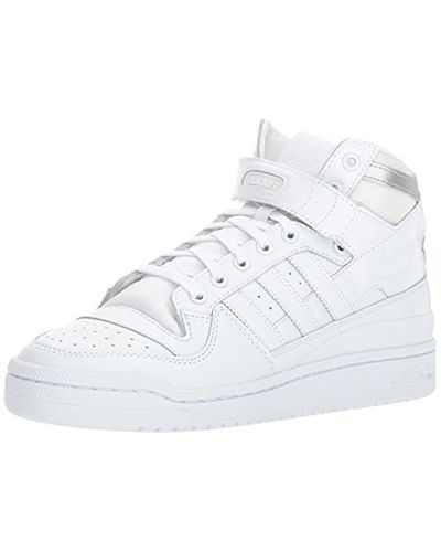adidas forum mid refined white