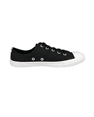Converse Chucks c Black Chuck Taylor All Star Dainty Ox Satin Black Silver White For Men Lyst