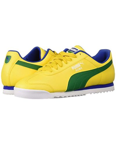 puma roma yellow