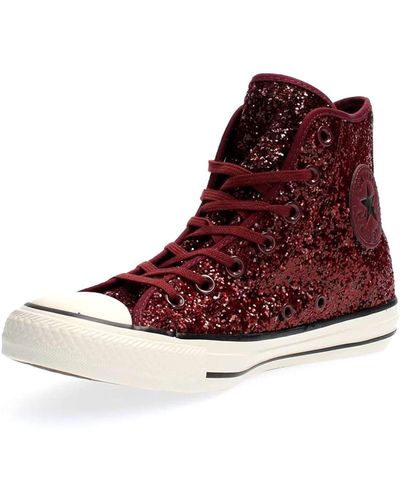 converse bordeaux glitter
