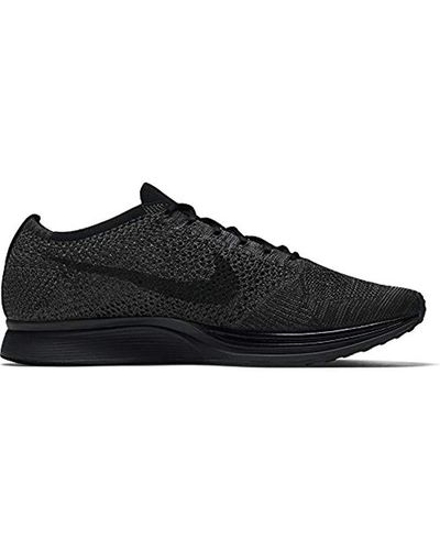 nike racer flyknit black