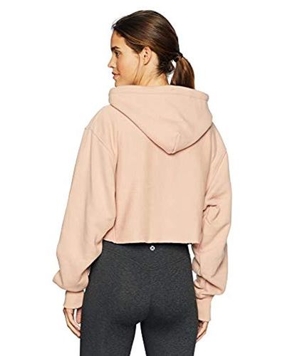 women's reverse weave cropped cut off hood