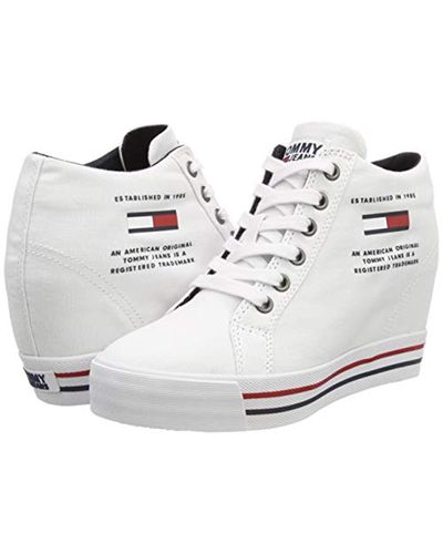 wedge trainers tommy hilfiger