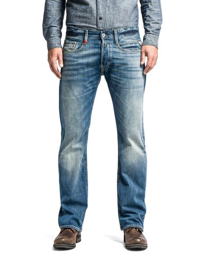 Replay Denim Boot-Cut Jeans Billstrong in Blau für Herren | Lyst DE