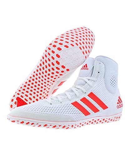 adidas Tech Fall 16 Rio Wrestling Shoes White-red for Men - Lyst