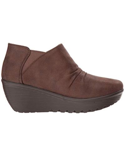 Parallel, Botines para Mujer Skechers de Tejido sintético de color Marrón |  Lyst