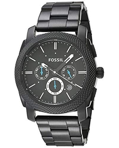 fossil men's machine stainless steel chronograph quartz watch