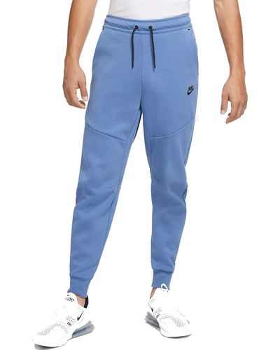 Tech Fleece Pantaloni da uomo in cotone blu L da Uomo di Nike in Blu | Lyst
