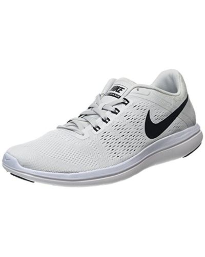 nike flex white shoes