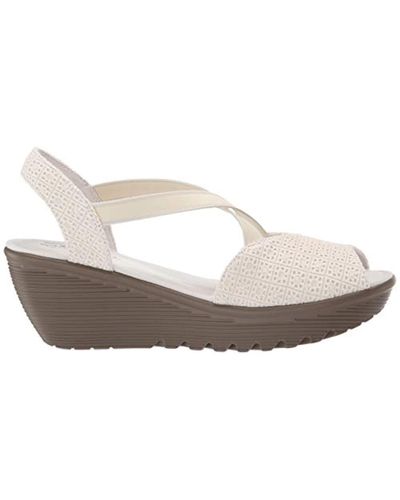 skechers peep toe sandals