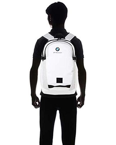 PUMA Bmw M Motorsport Backpack in White 