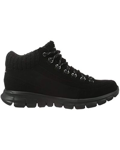 Skechers Denim Synergy Winter Nights Ankle Boots in Nero (Black) | Lyst UK