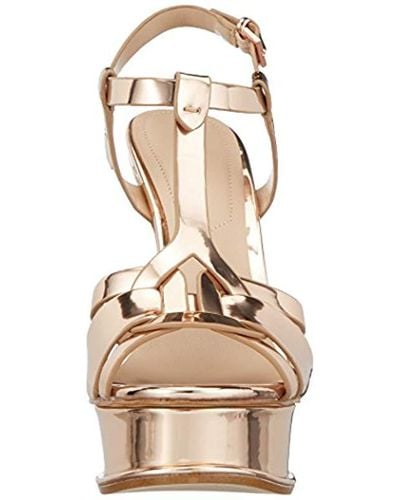 ALDO Chelly Open Toe Sandals in Gold (Rose Gold 86) (Metallic) - Lyst