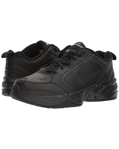 nike air monarch 4e black