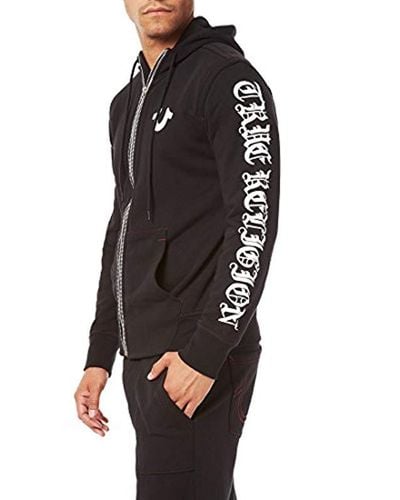 true religion black sweater
