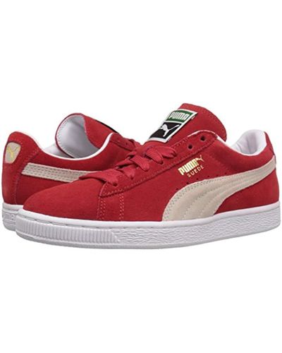 puma suede high risk red