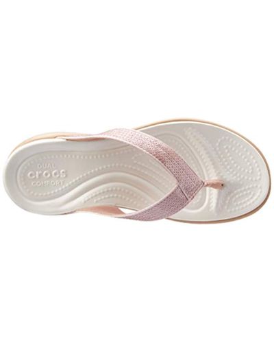 Crocs™ Capri V Sequin Flip Flops in 