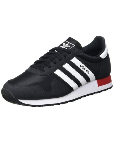 adidas Usa 84 Sneaker in Black Red (Black) for Men - Lyst