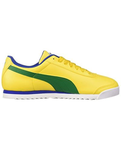 puma roma yellow
