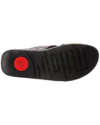 Lyst - Fitflop Lulu Python Print Slide Sandal in Black