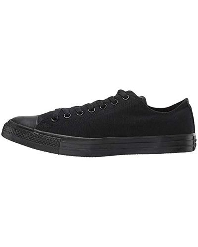 converse all star low black canvas