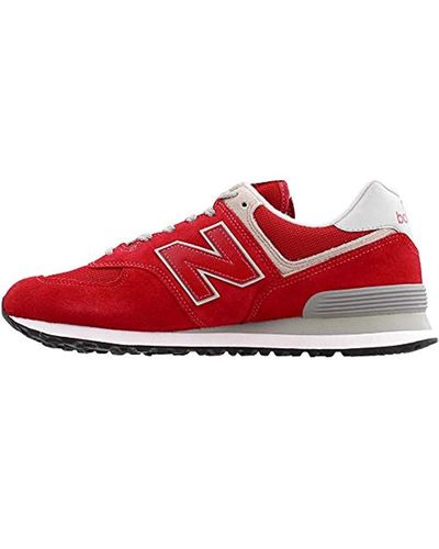 New Balance Synthetic 574 V2 Sneaker in Red for Men - Lyst