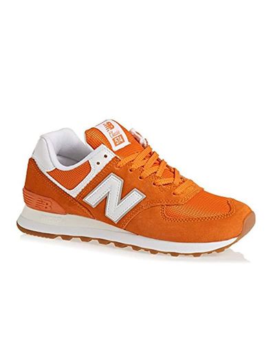 new balance 574 varsity orange