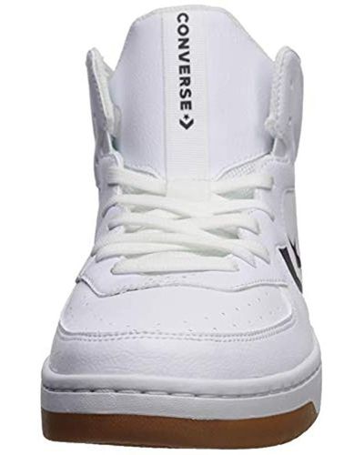 Converse Leather Rival Mid in White for Men - Lyst