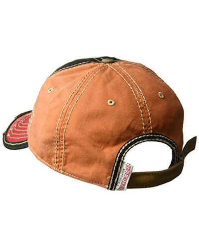 True Religion Leather Bandana Logo Baseball Cap, Black, Osfa for Men - Lyst
