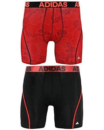 adidas Sport Performance Climacool Boxer Briefs Underwear (2-pack), Alloy  Camo/hi/res Red/black, X-large for Men - Lyst
