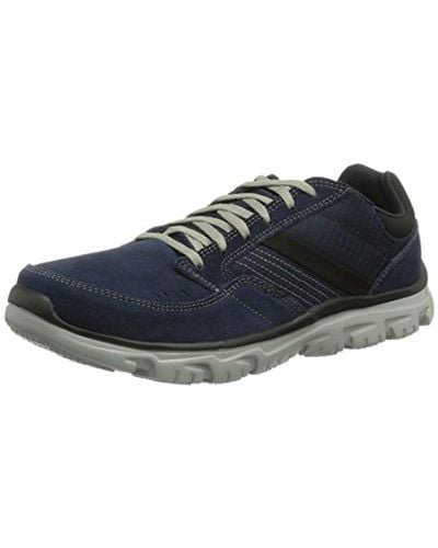 Skechers Lace L-fit Comfort Life, 's Low-top in Blue for Men | Lyst UK