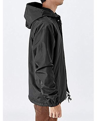 hooded coach jacket