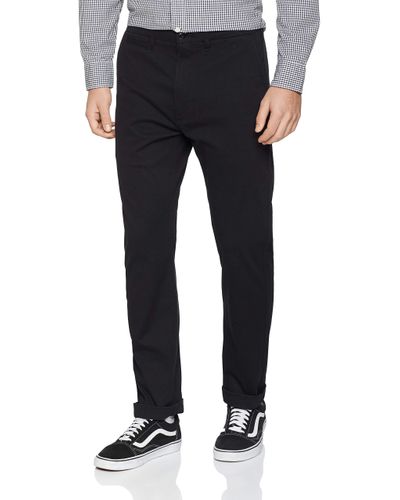 Levi's Cotton 502 True Chino Trouser in Black for Men - Lyst