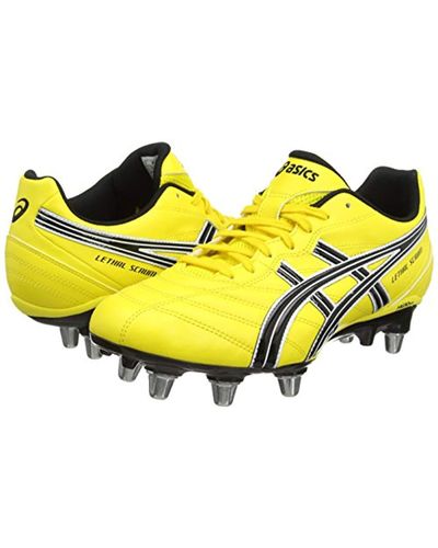 Asics Lethal Scrum Rugby Boots in Yellow for Men - Lyst