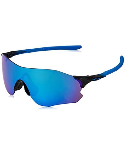 Oakley Evzero Path Polarized Iridium Rectangular Sunglasses, Sapphire Fade,  38 Mm in Blue for Men - Lyst