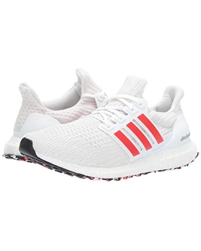 ultra boost white red