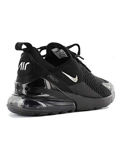 air max 270 all black with white tick