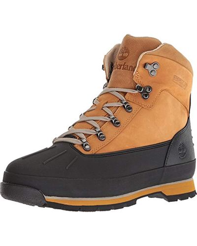 timberland euro hiker shell toe warm lined boots