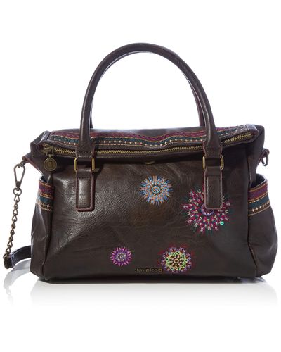 Desigual Women's Accessories Pu Hand Bag in Brown - Lyst