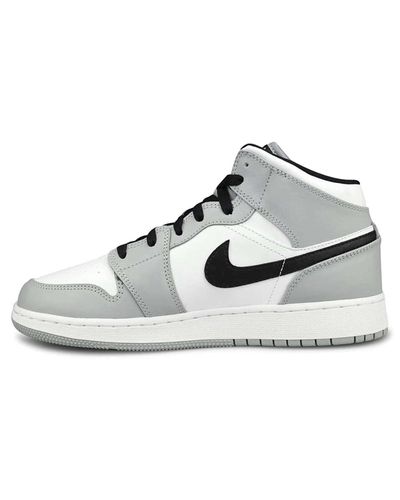 Air Jordan 1 Mid Light Smoke Grey Gris - 38 1/2 da Uomo di Nike in Grigio |  Lyst