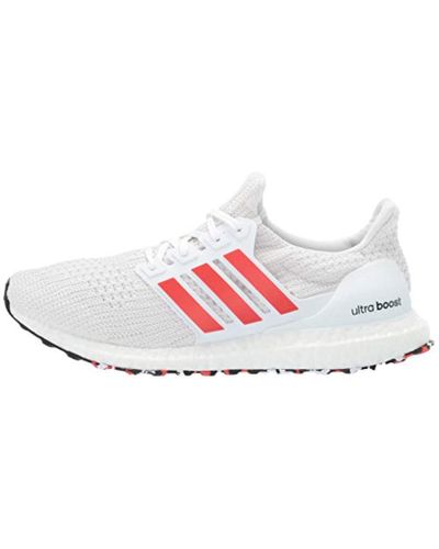 ultra boost white red