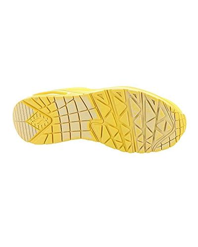 Skechers Leather Uno-stand On Air Trainers in Yellow-Yellow (Yellow) - Lyst