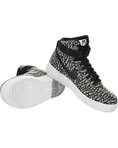 Nike Air Force 1 High Just Do It Pack Black for Men - Lyst