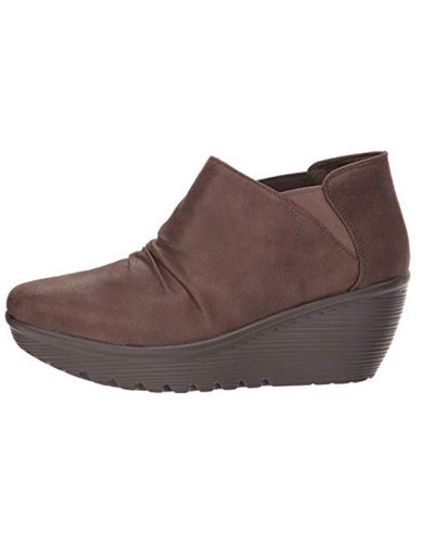 Parallel, Botines para Mujer Skechers de Tejido sintético de color Marrón |  Lyst