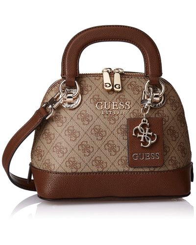 guess cathleen small dome satchel