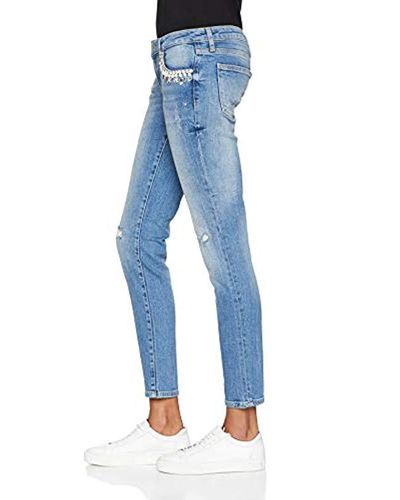 Guess Denim Beverly Skinny Jeans in Blue | Lyst UK
